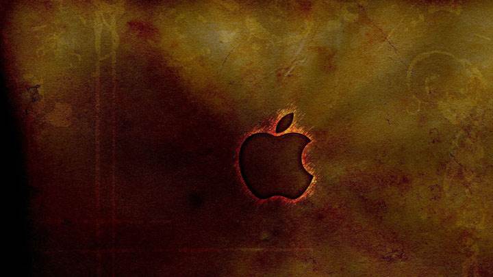 Apple Logo in Background